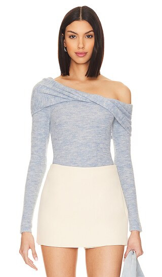 x Anja Dujaković Zaia Sweater in Baby Blue | Revolve Clothing (Global)