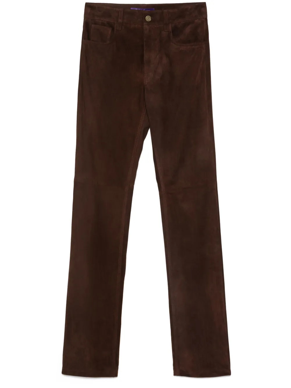 Ralph Lauren Collection Suede Trousers | Brown | FARFETCH | Farfetch Global