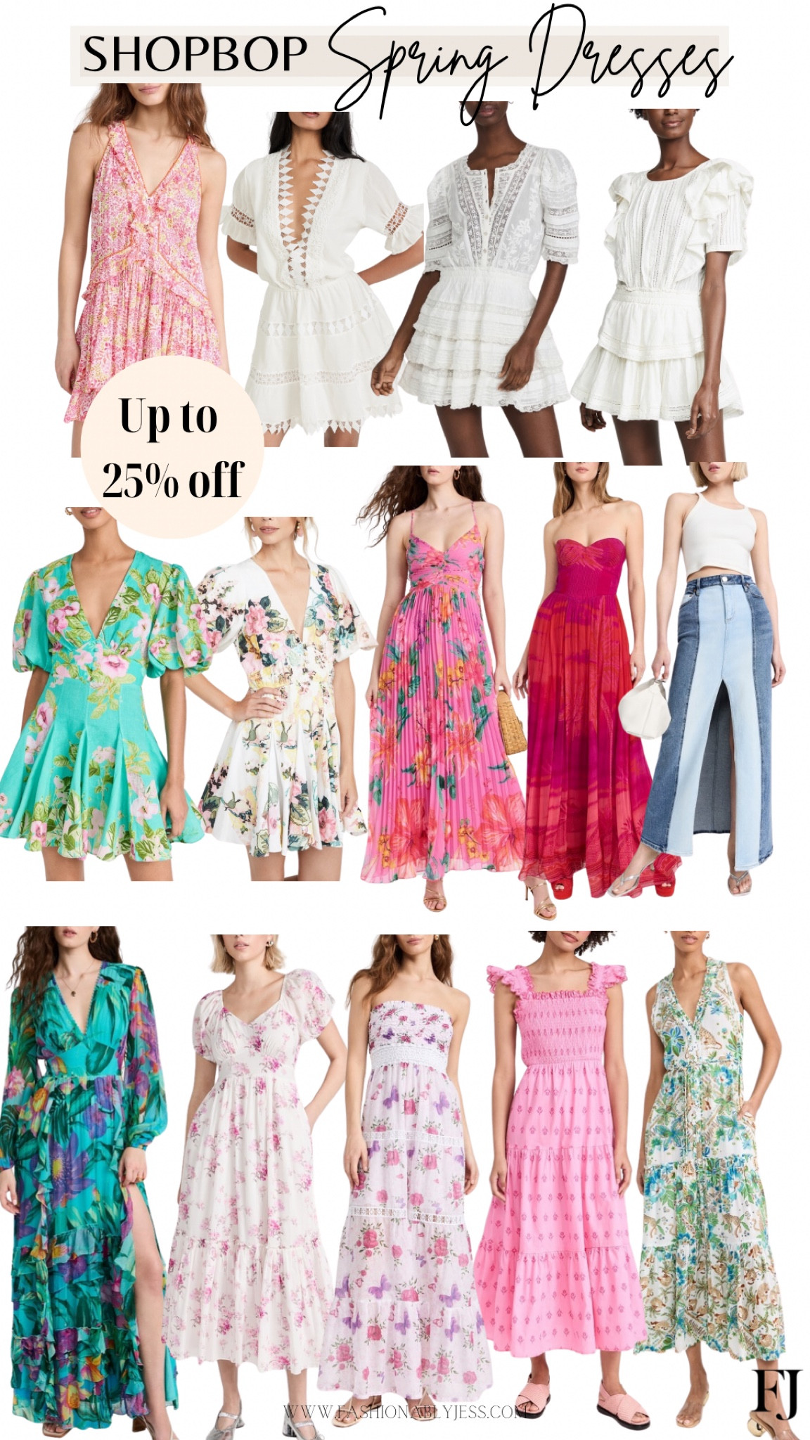 Shopbop spring style event happening now! Up to 25% off! 
#WeddingGuest  #Resortwear #SpringDresses