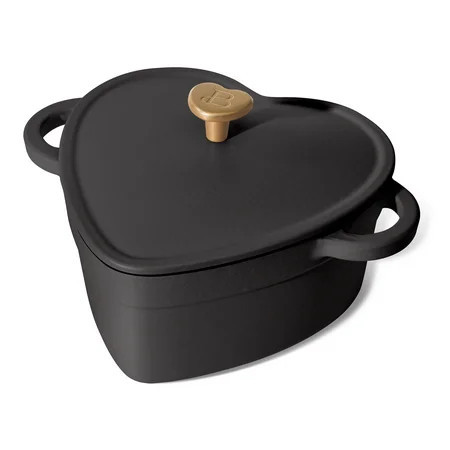 Beautiful 2QT Cast Iron Heart Dutch Oven, Black Sesame by Drew Barrymore | Walmart (US)