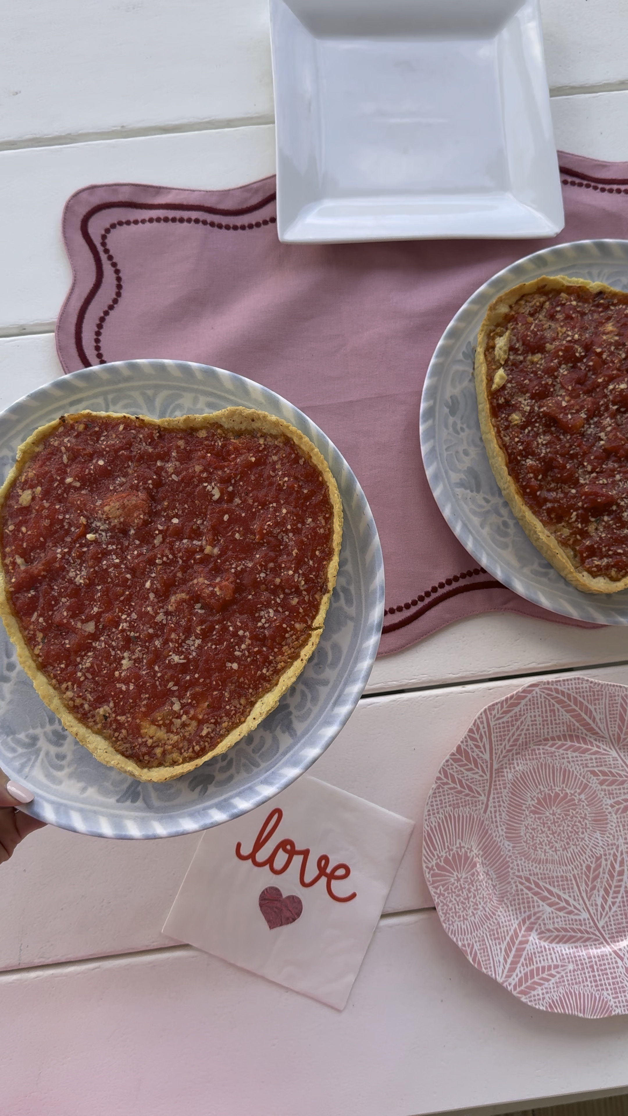 #ad Heart shaped pizzas from our favorite pizzeria in Chicago have been a Valentine’s Day tradition of ours for years.Thanks to @Goldbelly, we can still enjoy Lou Malnati’s even after moving to Charleston 🙌 The pizzas arrive frozen, go straight into the oven, and make the easiest Valentine’s Day date night for our whole family. Shop on LTK 