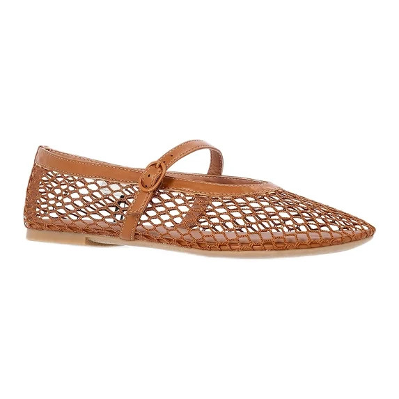 No Boundaries Women’s Mesh Mary Jane Flats | Walmart (US)