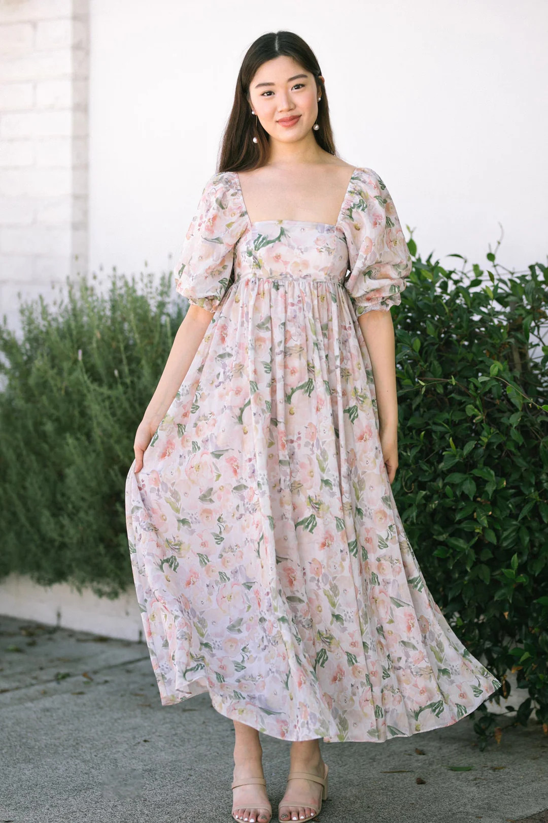 Dove Babydoll Maxi Dress | Morning Lavender