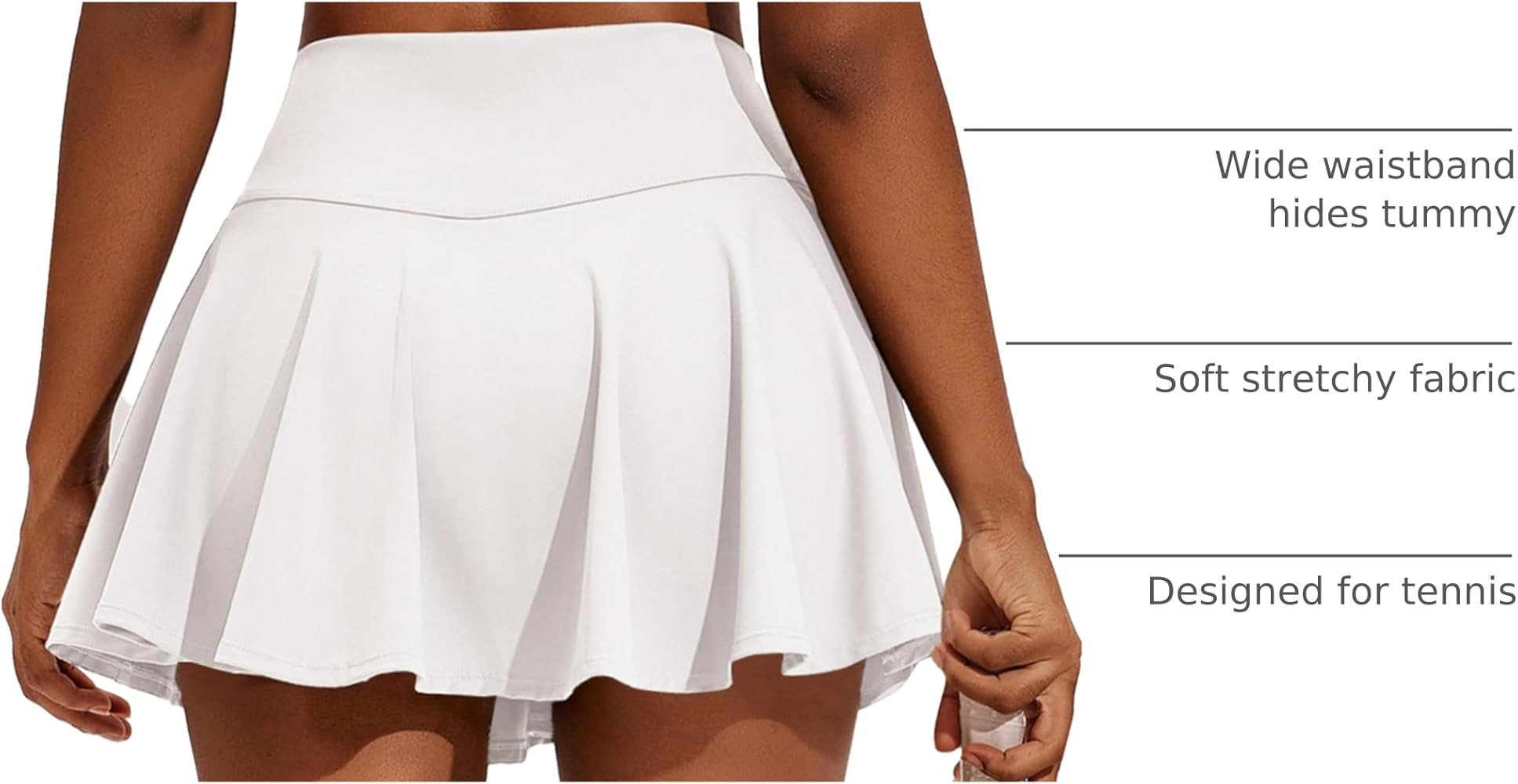 Womens Tennis Skirt Pleated Athletic Skirts with Pockets Shorts High Waisted Golf Skort for Worko... | Amazon (US)