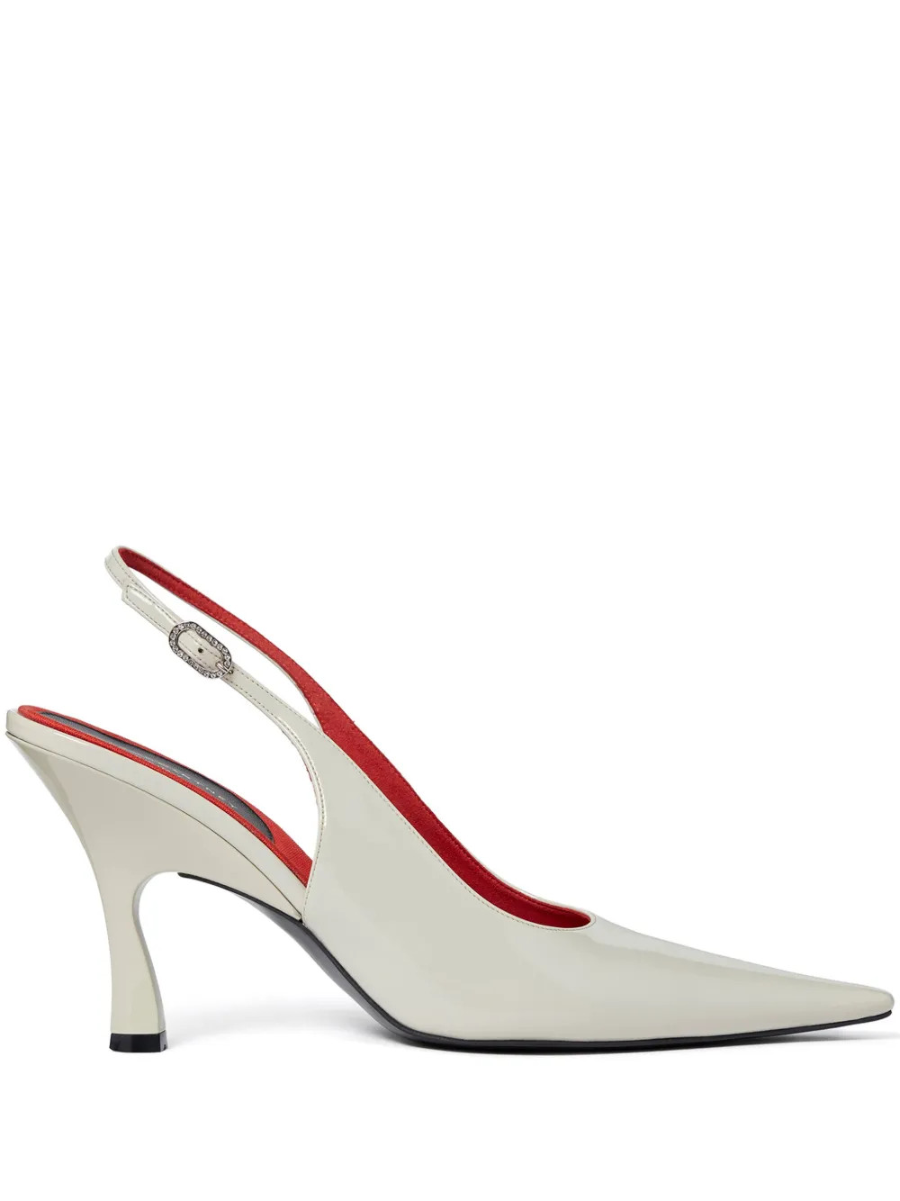 Stella McCartney 90mm Elsa Slingback Pumps | White | FARFETCH | Farfetch Global