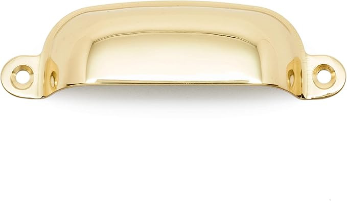 RK International RKI Polished Brass R.K. International CF 5250 B Flat Box Cup Pull | Amazon (US)