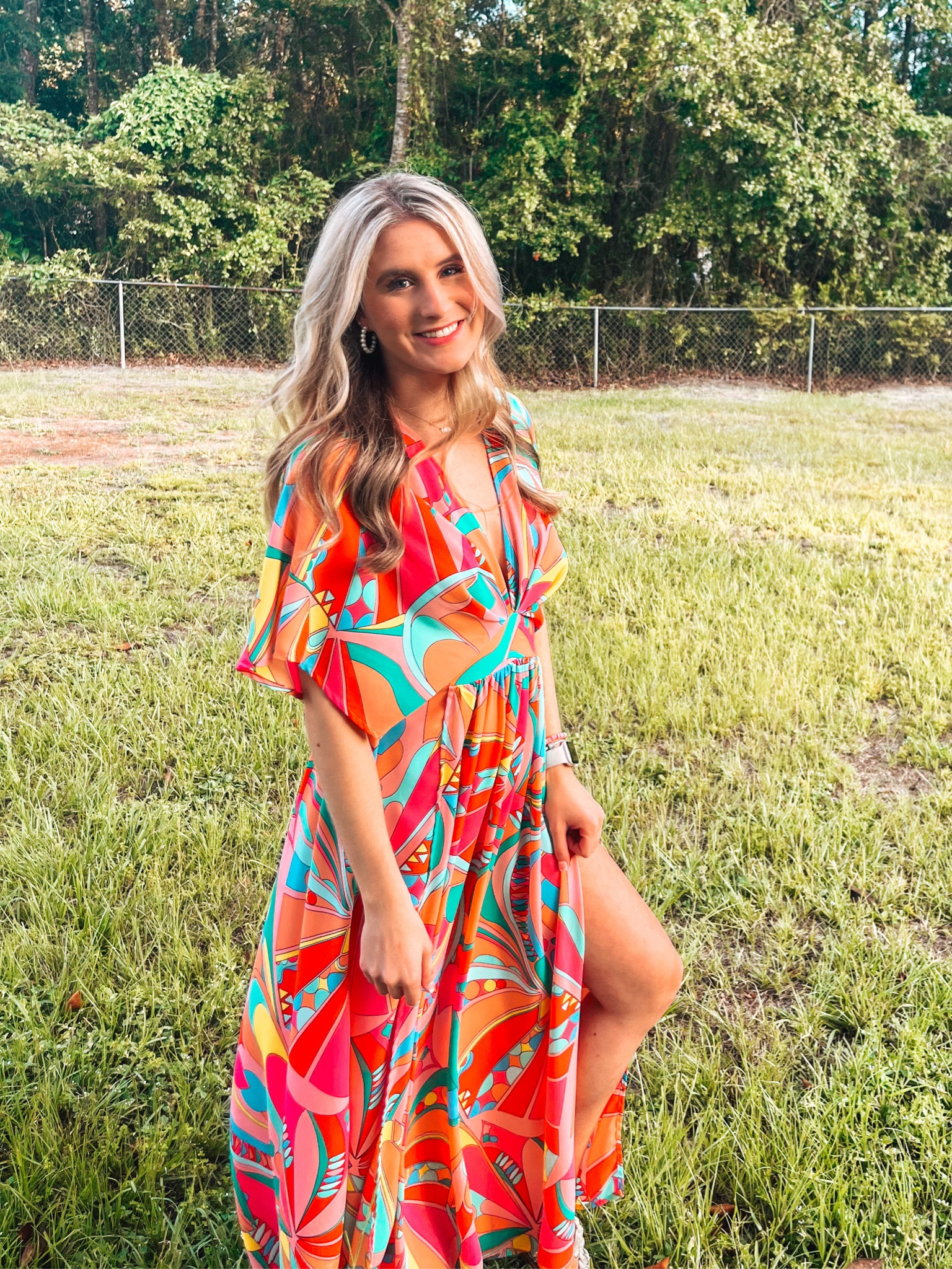 in love with this dress, giving groovy vibes!!
so bright and vibrant! I just love it!
This one is from These Three so I am going to link some that are similar!!

#boutique #dress #groovy #concert #day #night #summer #summerdress #pink #70s #blonde #pearls #barbienightout #barbie #barbiemovie #shein 

#LTKFind #LTKstyletip #LTKfit