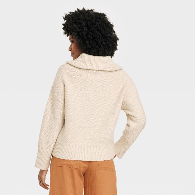 Women's Quarter Zip Sweater - A New Day™ | Target