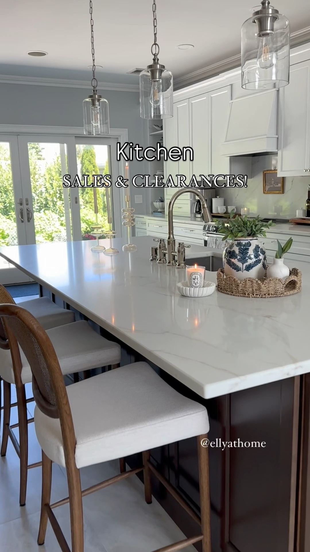 4th of July sales and clearances! Shop kitchen stools on sale, blue and white vase, glass candleholders on clearance, marble bud vase, bridge faucet, light fixtures, new candle, scallop tray, new pitcher from Walmart and more kitchen links! Arhaus, Pottery Barn, Amazon home, Diptyque, Target. 

#LTKFindsUnder50 #LTKSaleAlert #LTKHome