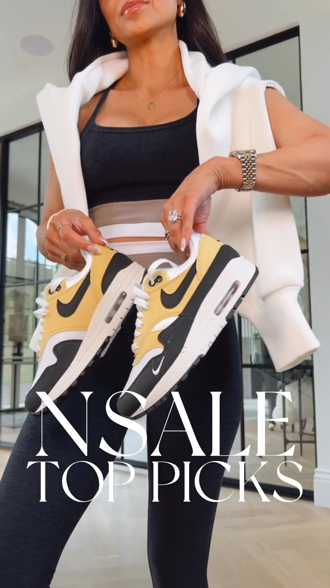 Top NSALE pieces still in stock!
Nike sneakers run TTS
The best Max Mara teddy bear coat dupe 
Miu Miu sunglasses 
Varley crochet sweater wearing an XS
Olive green suede Moto jacket wearing a size US 4 – size up 



#LTKActive #LTKFindsUnder100 #LTKSaleAlert