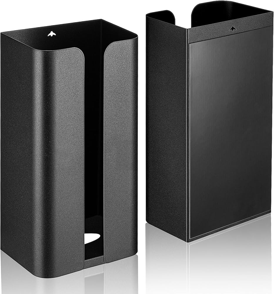 Uiifan 2 Pcs Magnetic Suction Plastic Bag Holder Wall Mount Plastic Bag Organizer Wide Opening Gr... | Amazon (US)