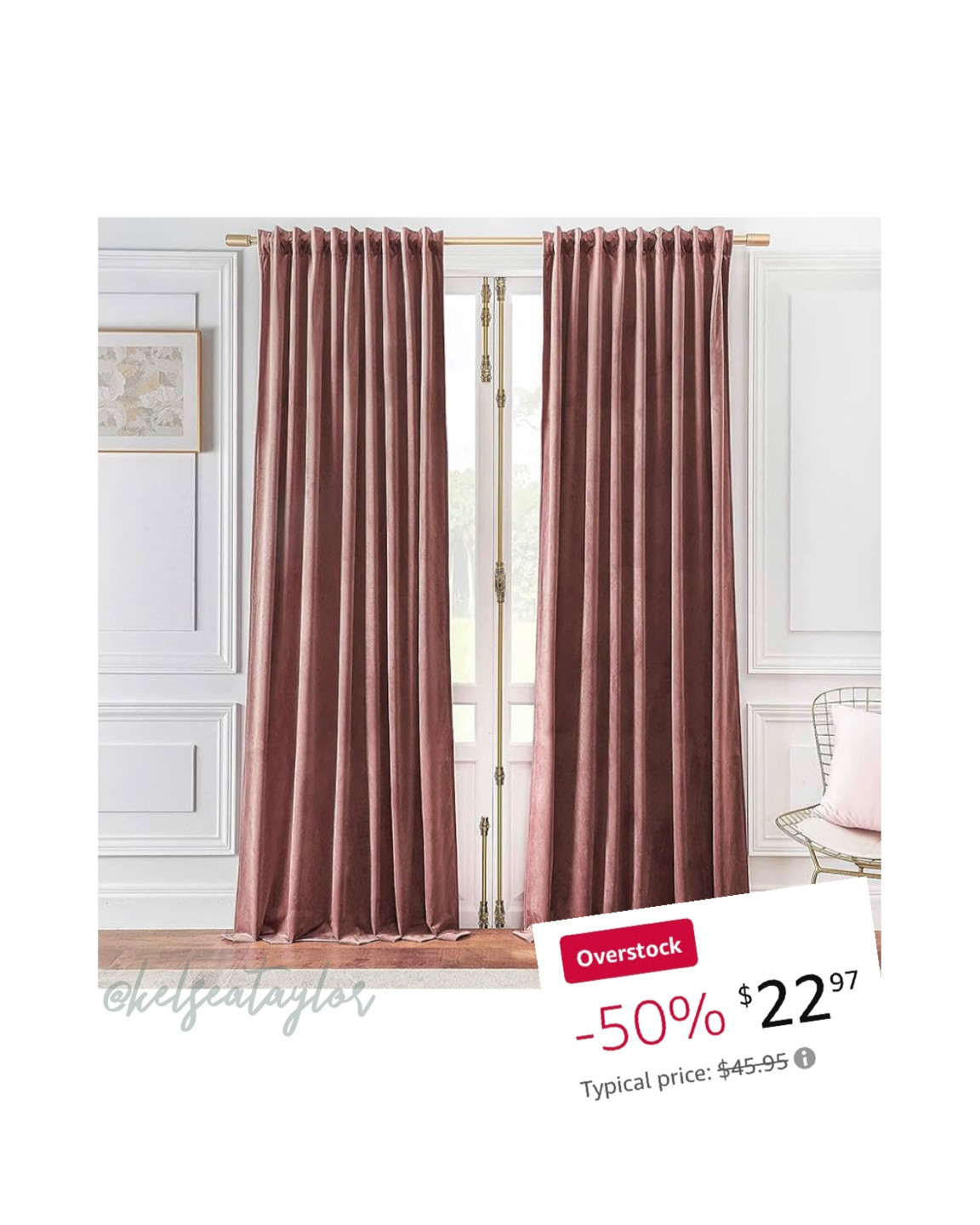 this deal is a killer! Beautiful velvet curtains for only $22 for TWO panels!?!