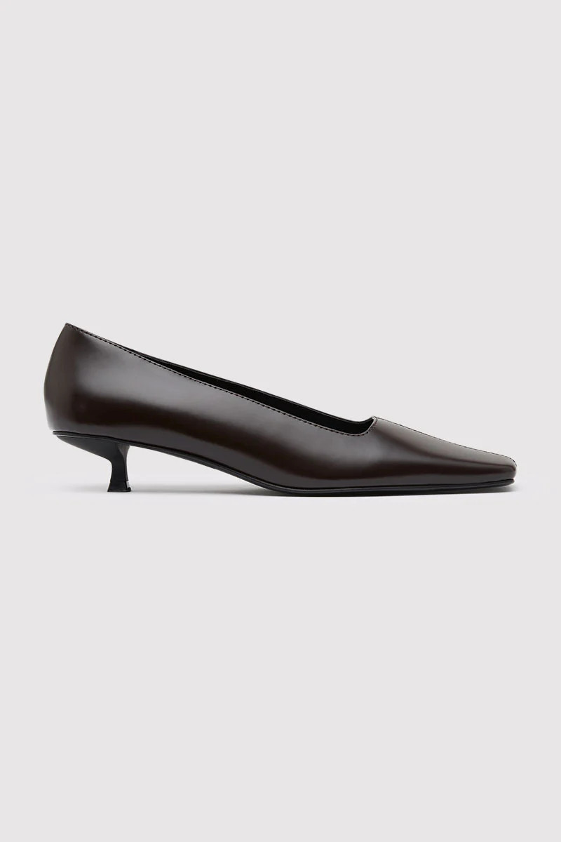 Square Toe Pump - Coffee | St. Agni (US, UK, EU)