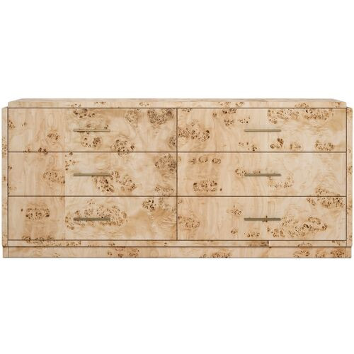 Jackson Burl 6-Drawer Dresser | One Kings Lane