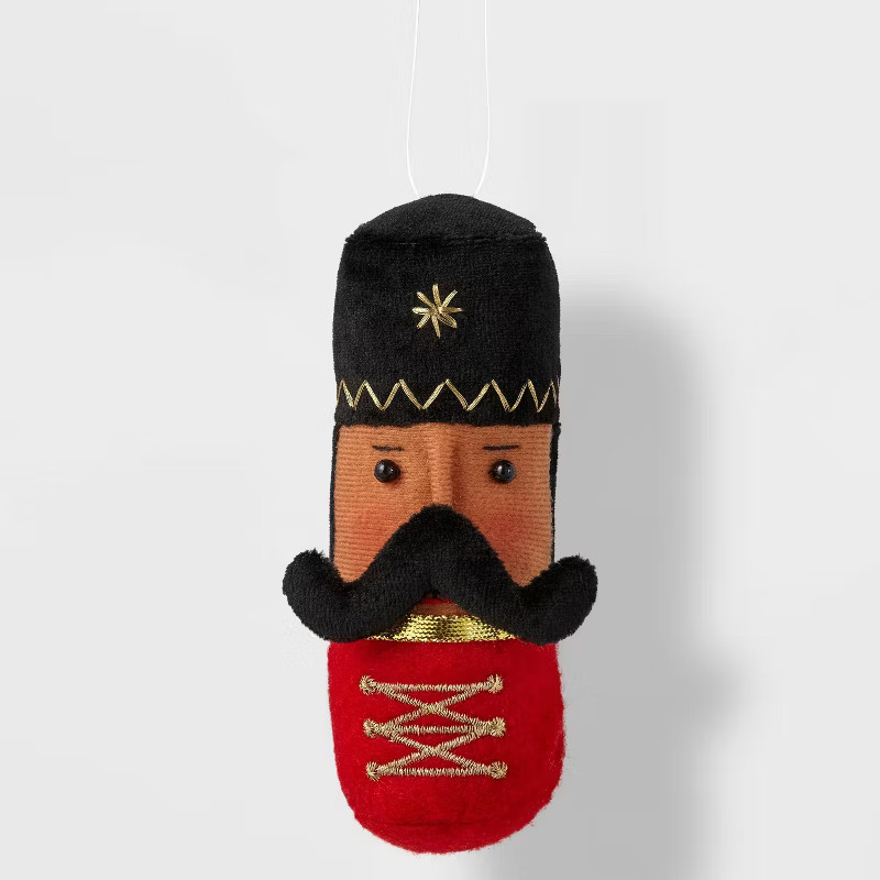 Fabric Nutcracker Christmas Tree Ornament Black/Red - Wondershop™ | Target