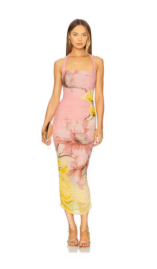 AFRM Indina Halter Dress in Pink. - size 2X | Revolve Clothing (Global)