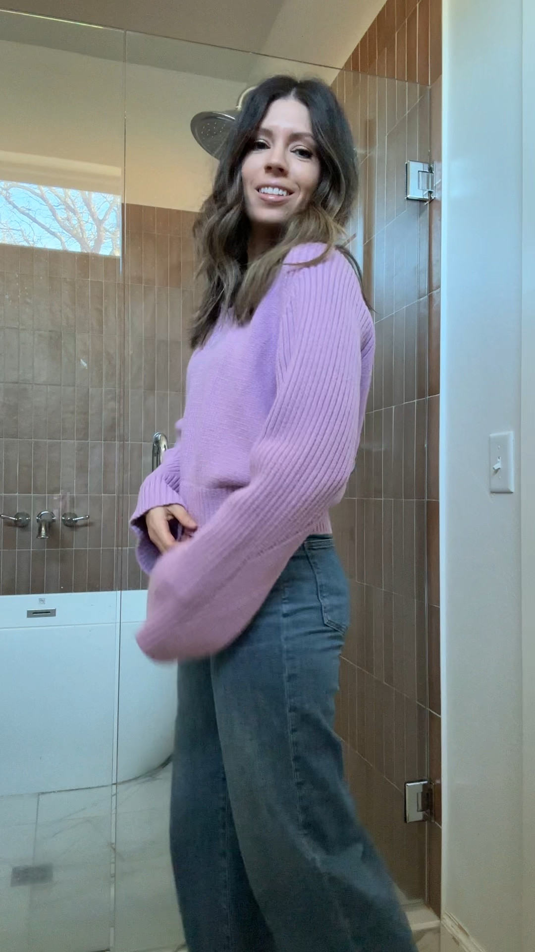 Spring vibes for my filming day today! 🌸 I love this cozy sweater. 

#LTKFamily #LTKWorkwear #LTKSeasonal