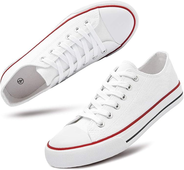 Women's Canvas Shoes Low Cut Canvas Sneaker Casual Walking Shoes | Amazon (US)