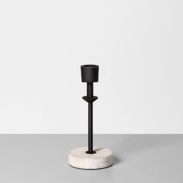 Wood & Metal Single Candle Holder - Hearth & Hand™ with Magnolia | Target