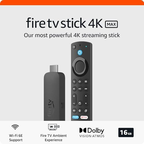 Amazon Fire TV Stick 4K Max streaming device | supports Wi-Fi 6E, Ambient Experience | Amazon (UK)