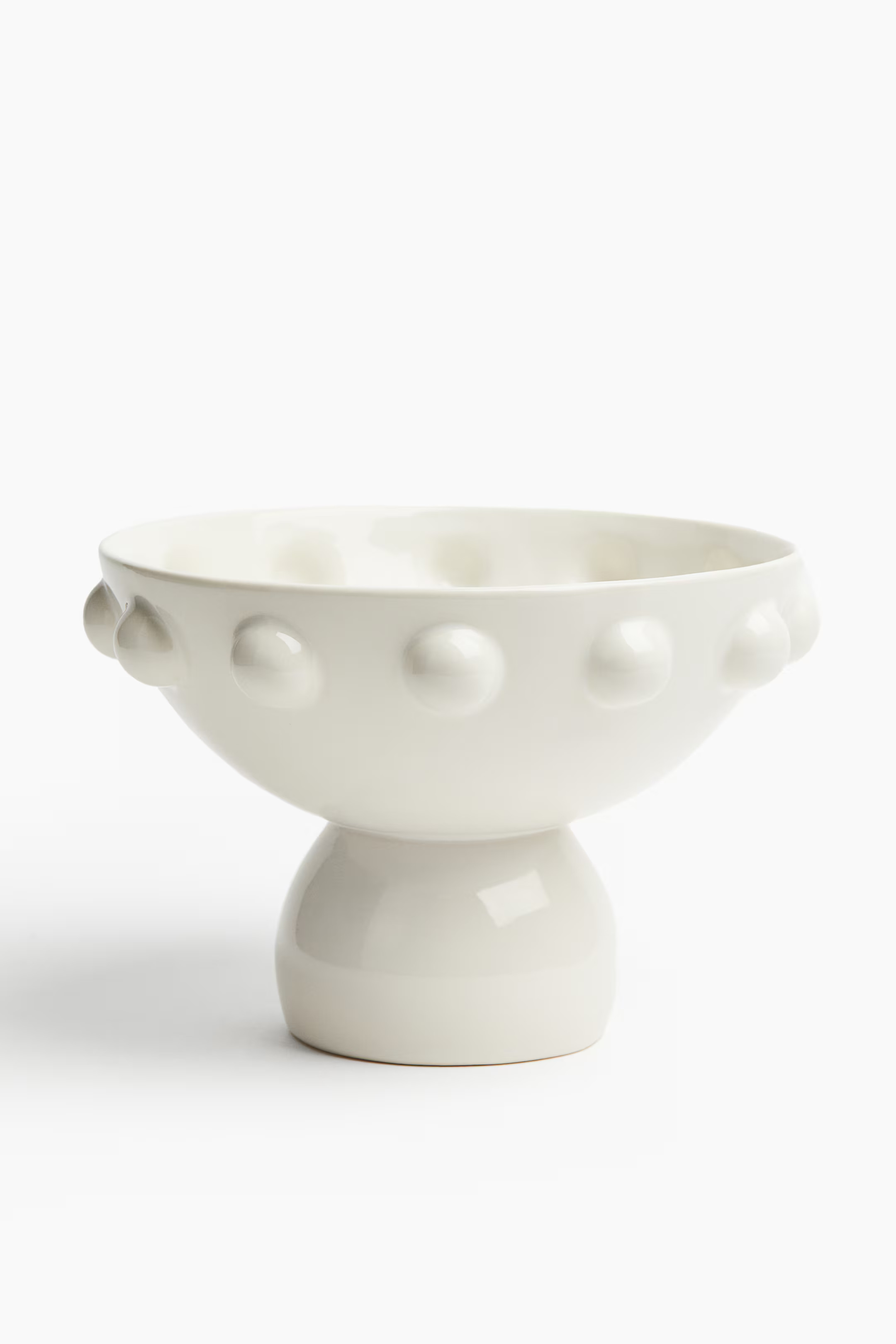 Stoneware Pedestal Bowl | H&M (US + CA)
