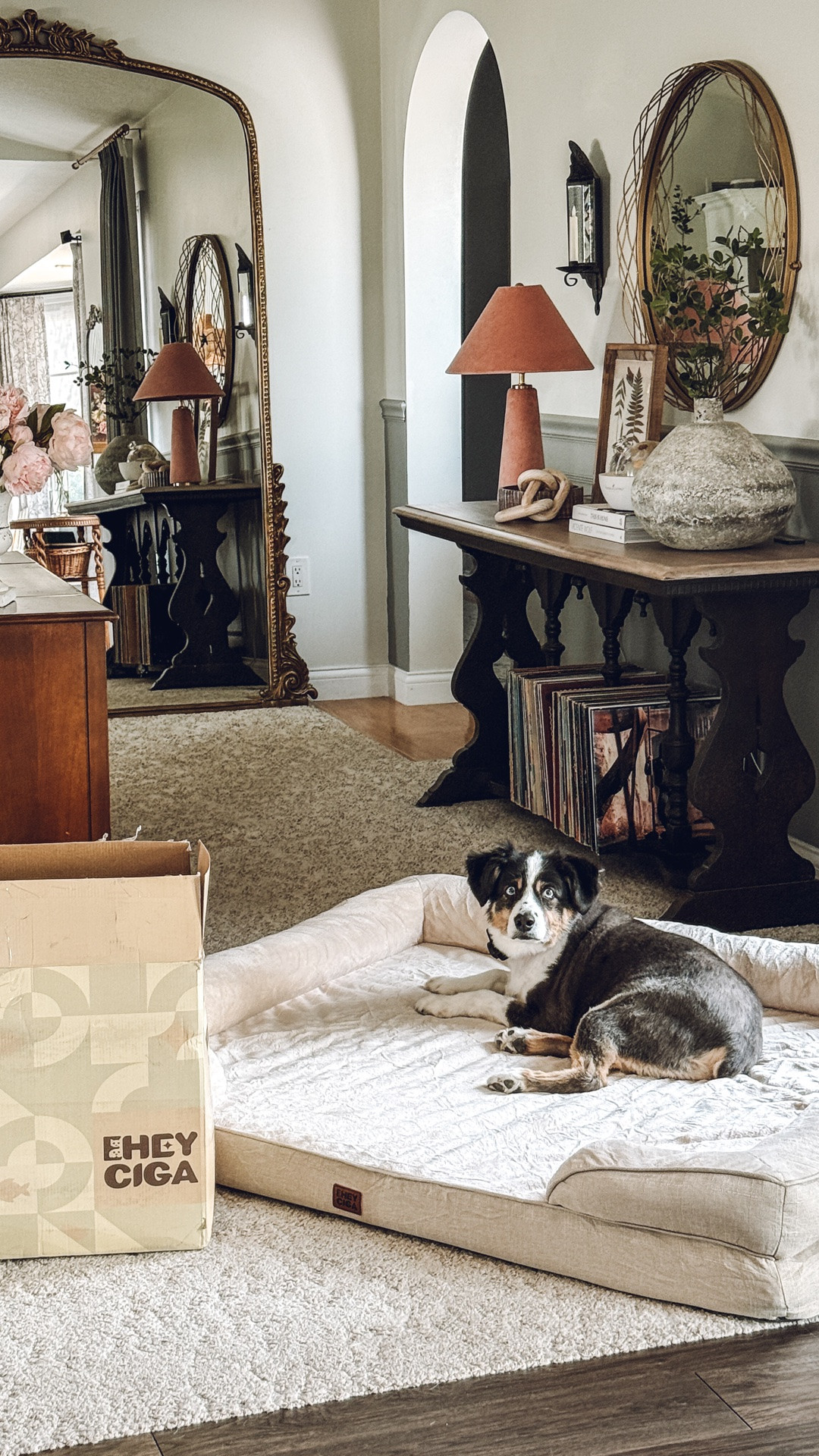 Eheycigapet orthopedic dog bed with sides, non-slip bottom, waterproof memory foam insert, and washable outer cover 😱

#LTKHome #LTKPetite