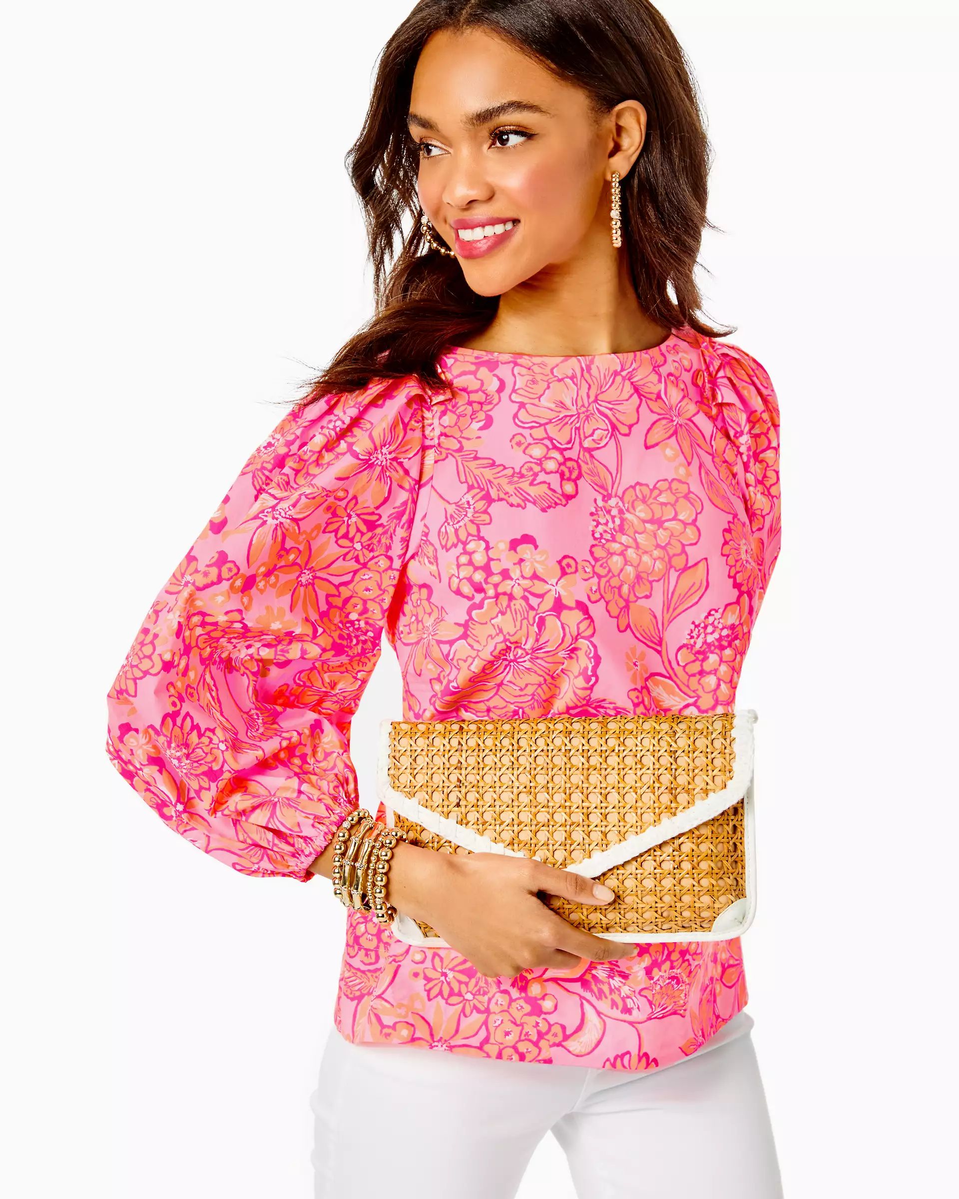 St. Barts Cane Clutch | Lilly Pulitzer | Lilly Pulitzer