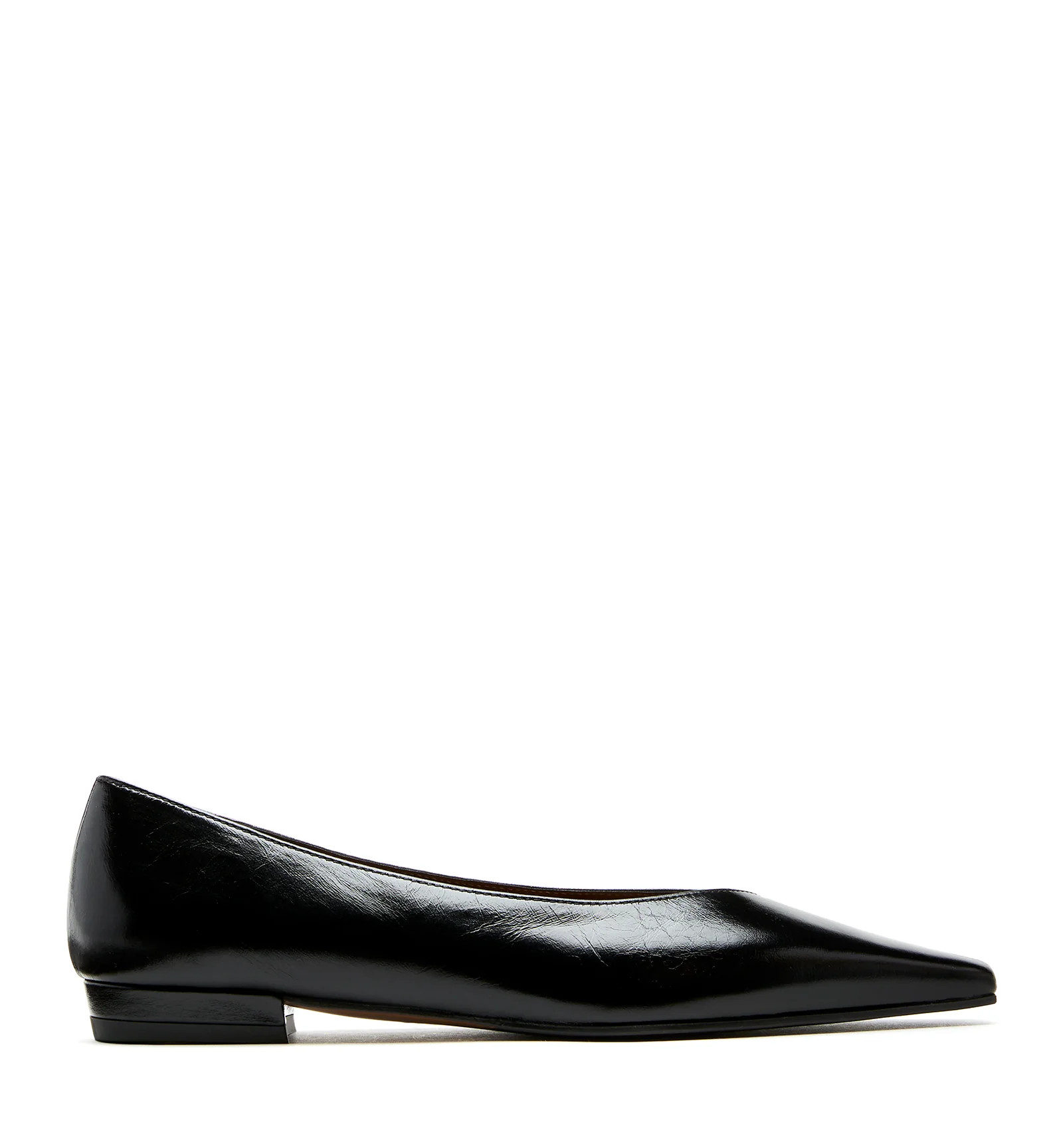 BETSIE CRINKLE LEATHER FLAT | La Canadienne