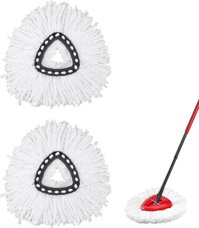 2 Pack Spin Mop Replacement Head - Mop Refills Compatible with Ocedar EasyWring Triangle Spin Mop... | Amazon (US)