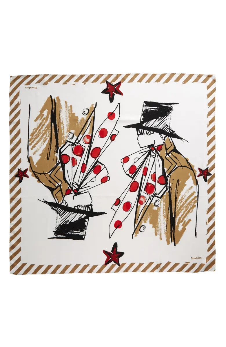 Max Mara Circus Collection Square Silk Scarf | Nordstrom | Nordstrom