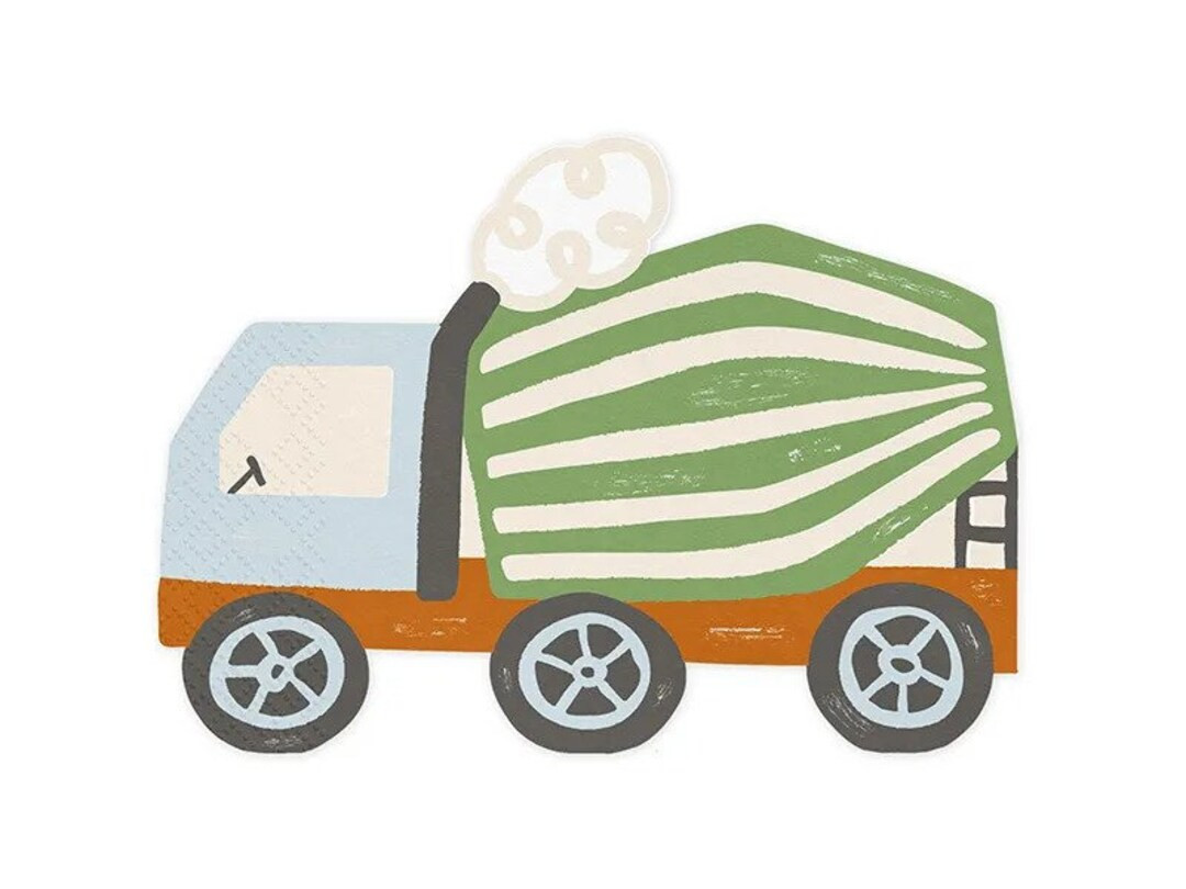 Truck Napkins Construction Vehicles Napkins Construction Birthday Dump Truck Party Boy Birthday D... | Etsy (CAD)