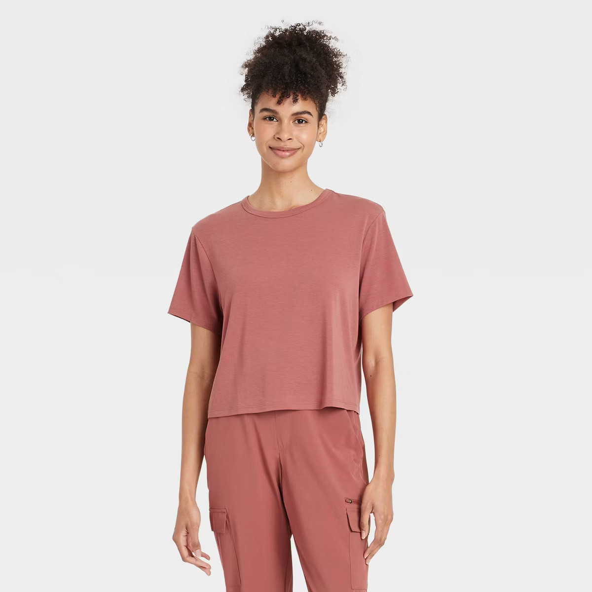 Women's Beyond Ease Crewneck Short Sleeve T-Shirt - All In Motion™ | Target