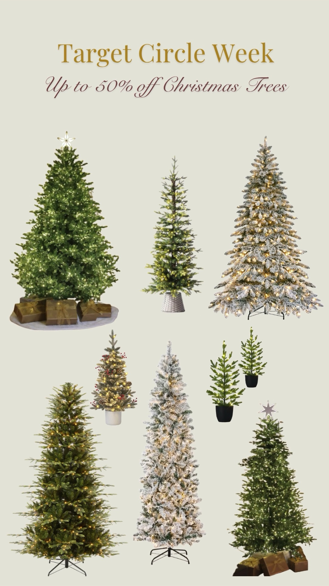 Save up to 50% on select Christmas Trees during Target Circle Week! holidays, holiday decorations, Christmastime, Christmas decor, sale, deal, winter 

#LTKHome #LTKSaleAlert #LTKSeasonal