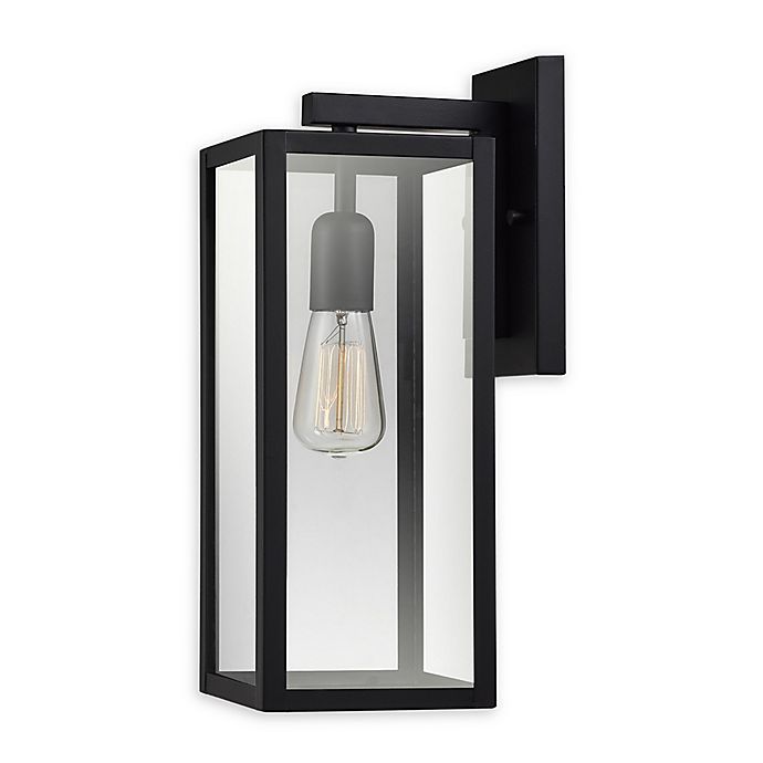 Globe Electric Hurley Wall-Mount Outdoor Light in Matte Black | Bed Bath & Beyond