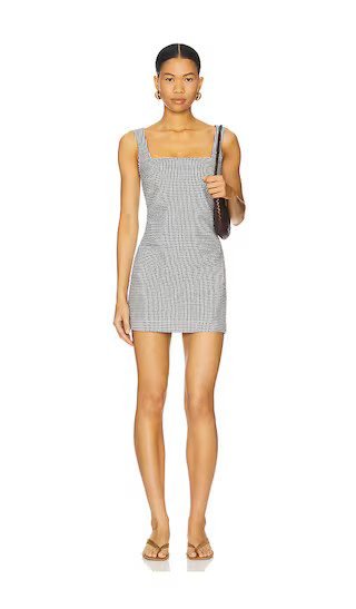 Drew Mini Dress in Black & White Gingham | Revolve Clothing (Global)