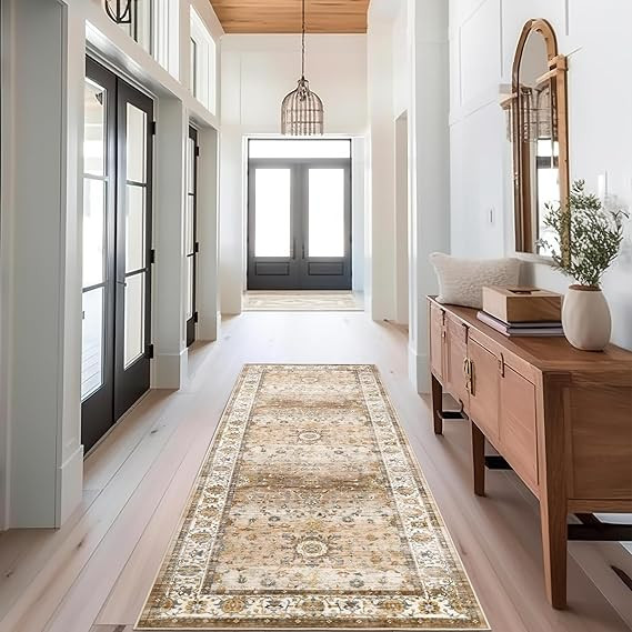 befbee 2.6'x8'Non Slip Runner Rugs - Runners for hallways, Kitchen,Entryway,Stain Resistant Washa... | Amazon (US)