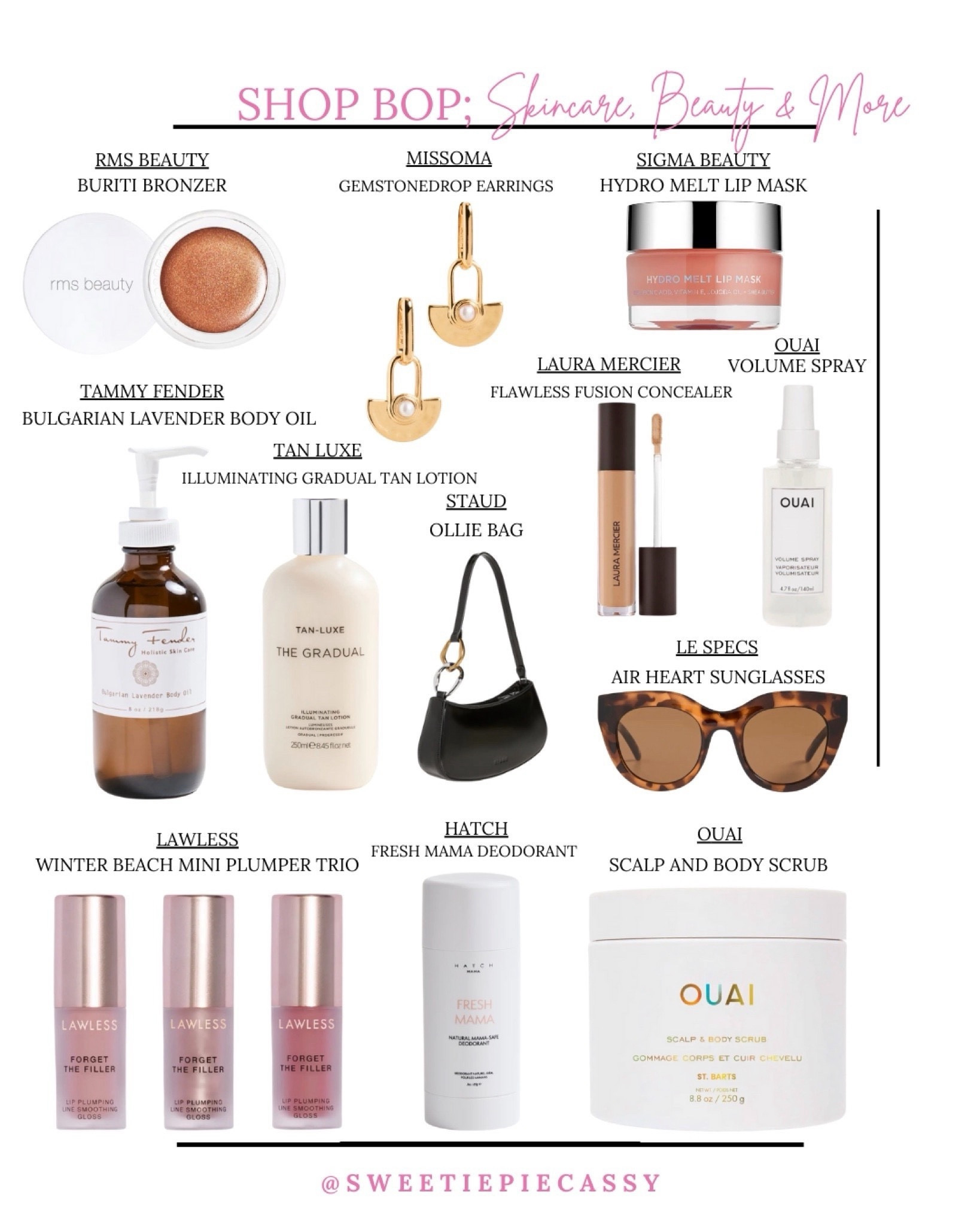 Shopbop: Beauty & Accessories 🌸 

Some of my personal favourite beauty products & accessories from ShopBop! Everything from earrings, bags, makeup, haircare & more! Make sure to save this for the LTK Spring Sale starting tomorrow & to take a look at my ‘Sales’ collection for more of my favourite finds!💫

#LTKSpringSale #LTKfindsunder100 #LTKbeauty