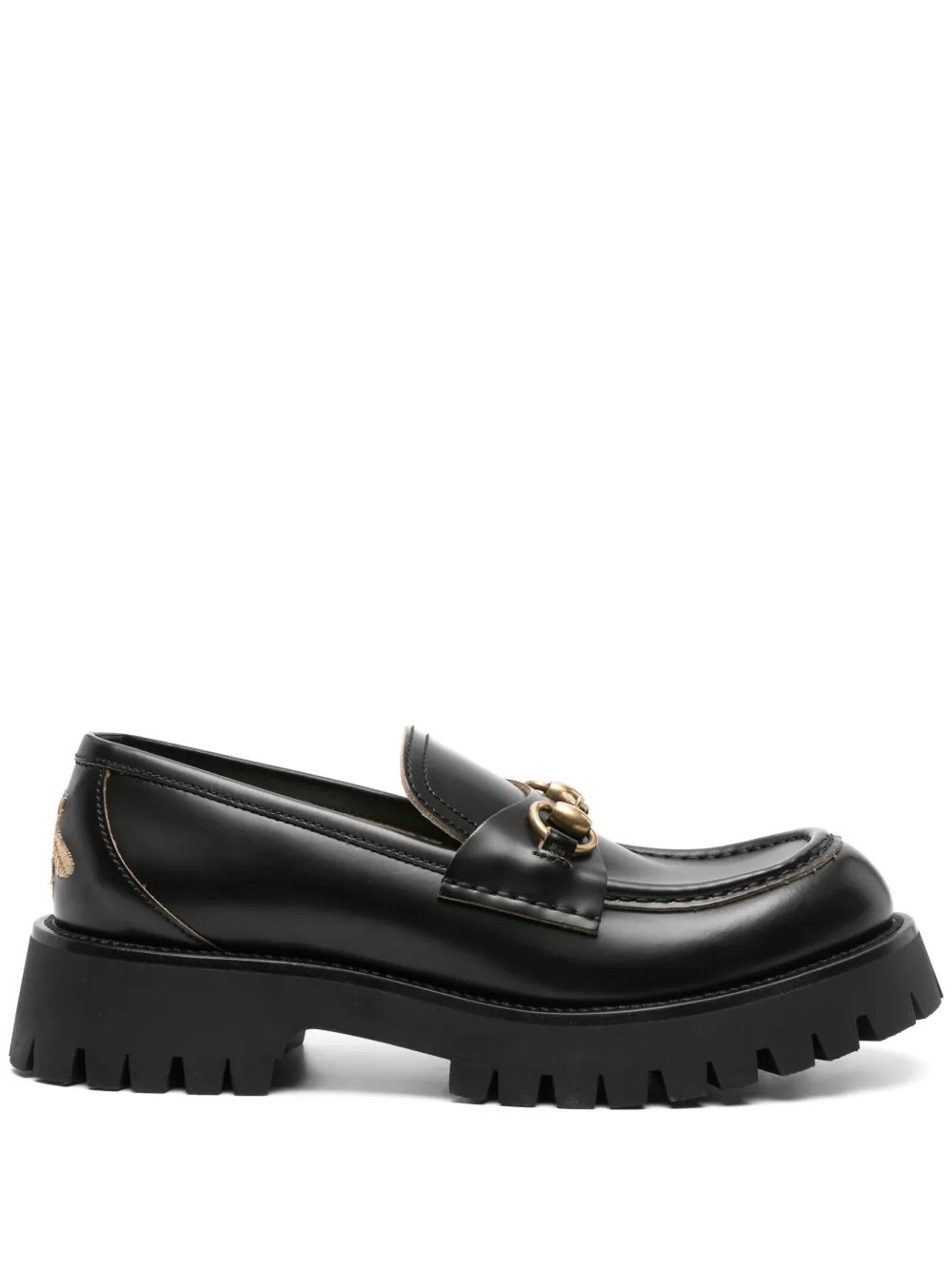 Gucci Horsebit-detail Leather Loafers | Black | FARFETCH | Farfetch Global