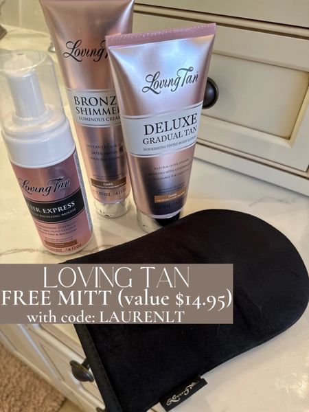 My favorite self tanner has a free mitt offer with code: LAURENLT. Works on freckles too! 
I use shades Dark. This is my GO TO self tanner and mitt! It’s a must for the mousse- I then layer with the gradual tan to maintain and for special occasions I use the shimmer! OBSESSED🤩!

Self tan. Beauty. Gift guide. Self tanner. Beauty hack. Tanning. Mature skin. 

#LTKfindsunder50 #LTKbeauty #LTKover40