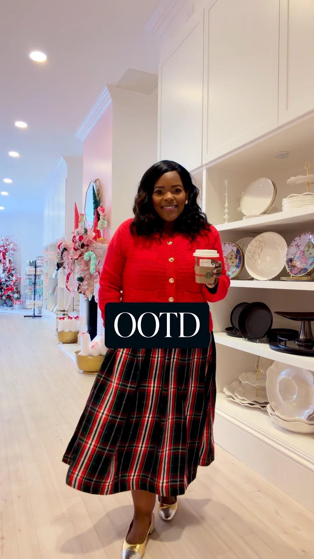 Day 9 of Holiday outfits! I took the free assembly plaid dress and added this cardigan that’s also from free assembly on top! Wearing a medium in sweater and large in dress. 

#LTKootd #LTKgrwm #LTKHoliday