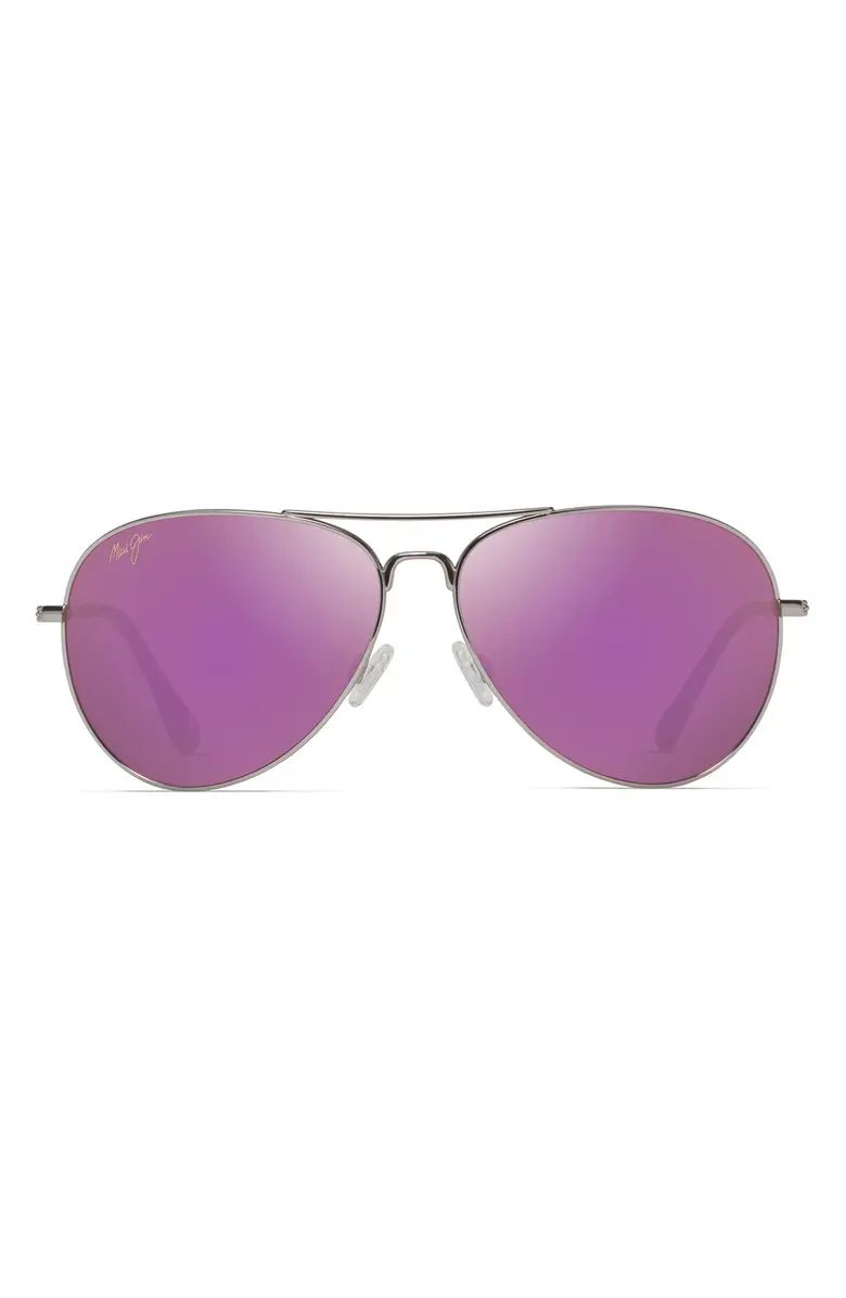Mavericks 61mm Mirrored PolarizedPlus2® Aviator Sunglasses | Nordstrom
