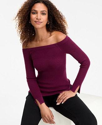 I.N.C. International Concepts Women's Wide-Neck Sweater, Macy's Exclusive - Macy's | Macy's
