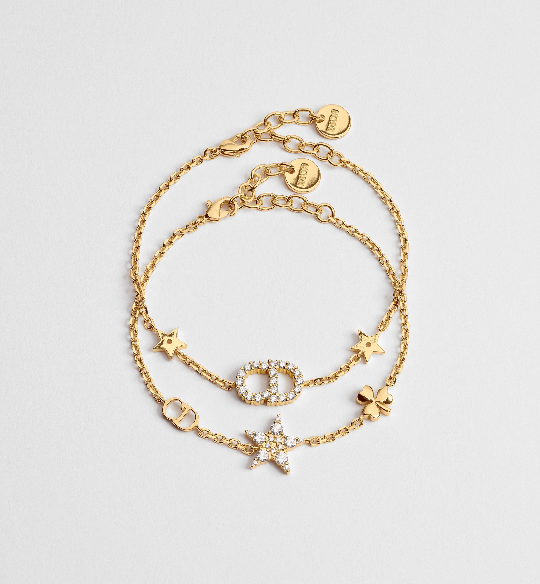 Clair D Lune Bracelet Set Gold-Finish Metal and Sparkling Crystals | DIOR | Christian Dior Parfums UK