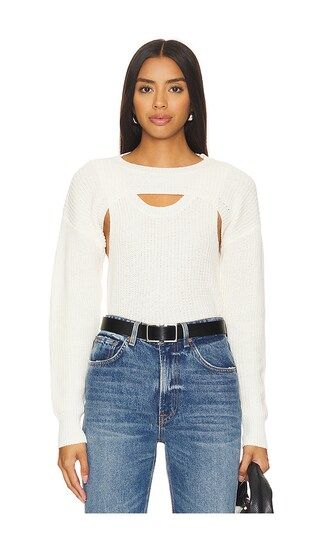 Ledger Convertible Sweater in Ivory Bouquet | Revolve Clothing (Global)