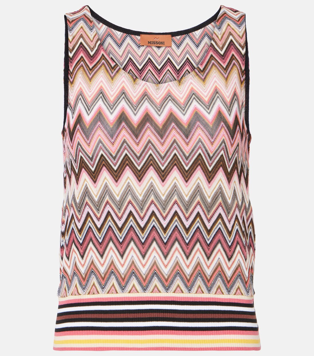 Zigzag cotton-blend top | Mytheresa (US/CA)