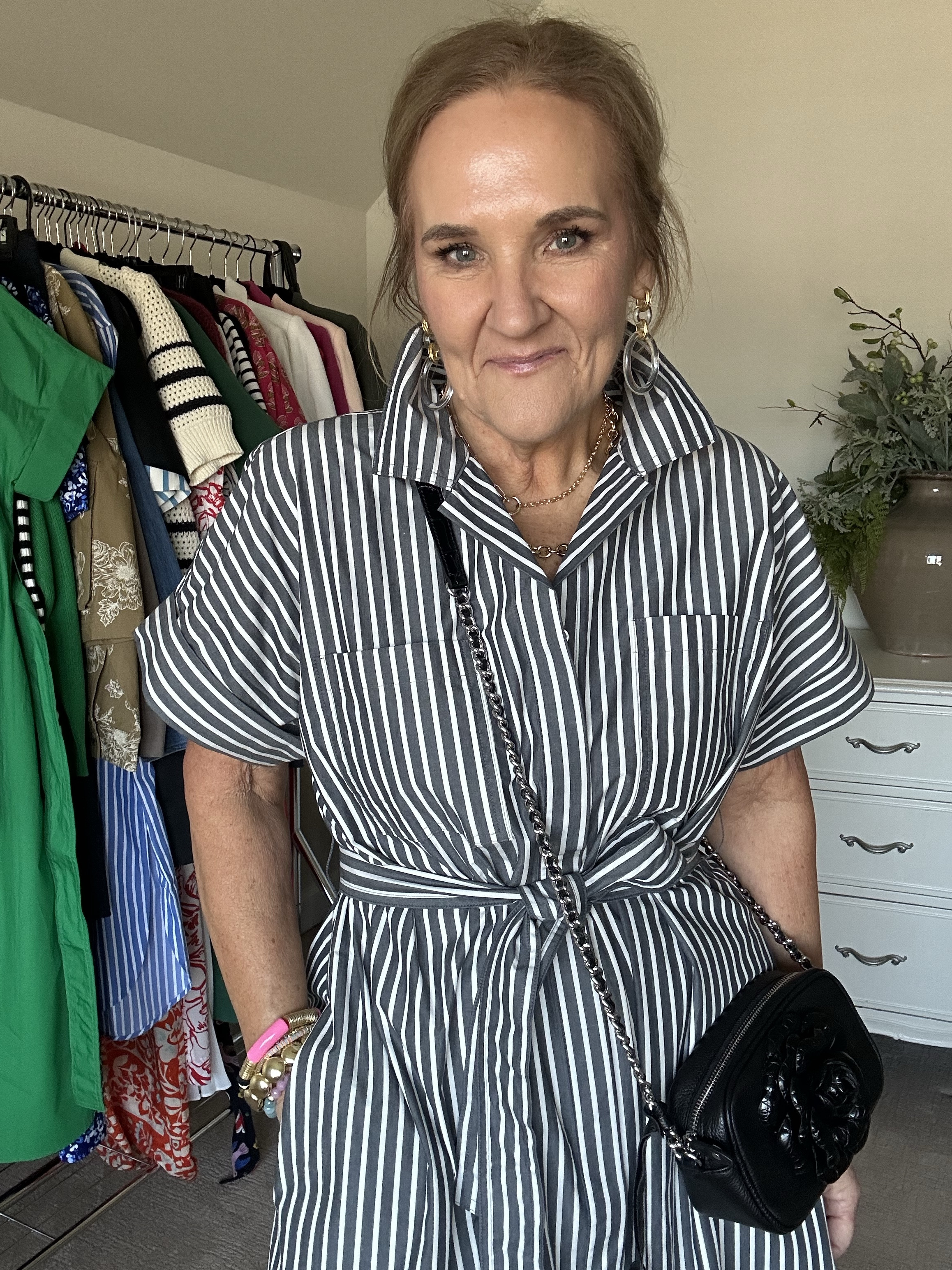 New sandals! Beautiful quality and design. True to size. Code FEB15 15% off the sandals 
My favorite bra is restocked! And my code is active. Nanettefs15 free shipping and 15% off 

Dress is LOVELY!!! excellent quality cotton poplin Shirtdress. Just size DOWN! Wearing a medium but the small fits better. 

Brighton bag has lovely details. I’m a fan! 


Black sandals spring shoes vacation outfit resort wear camera bag 

#LTKItBag #LTKOver40 #LTKShoeCrush