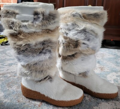 OSCAR SPORT Made In Italy Winter Ski Snow Boots Beige/Cream Fur, Size 36  5.5/6 | eBay US