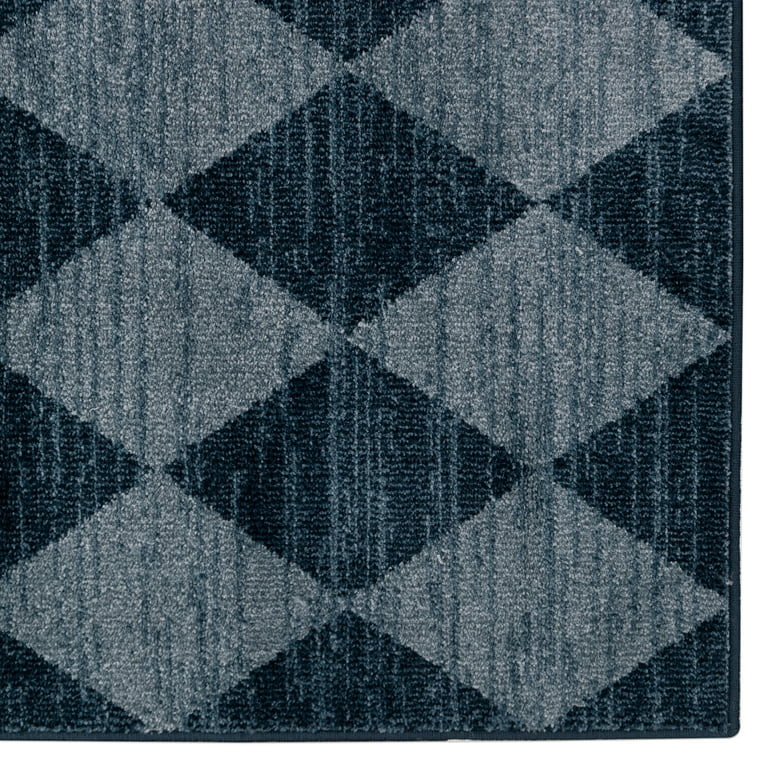 My Texas House Bronwyn 8'6" X 11'6" Blue Geometric Area Rug | Walmart (US)