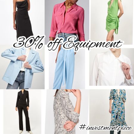 Must have silks. And suits. And dresses. For work and play all 30% off @equipment (no code needed) #investmentpiece 

#LTKsalealert #LTKSeasonal #LTKstyletip