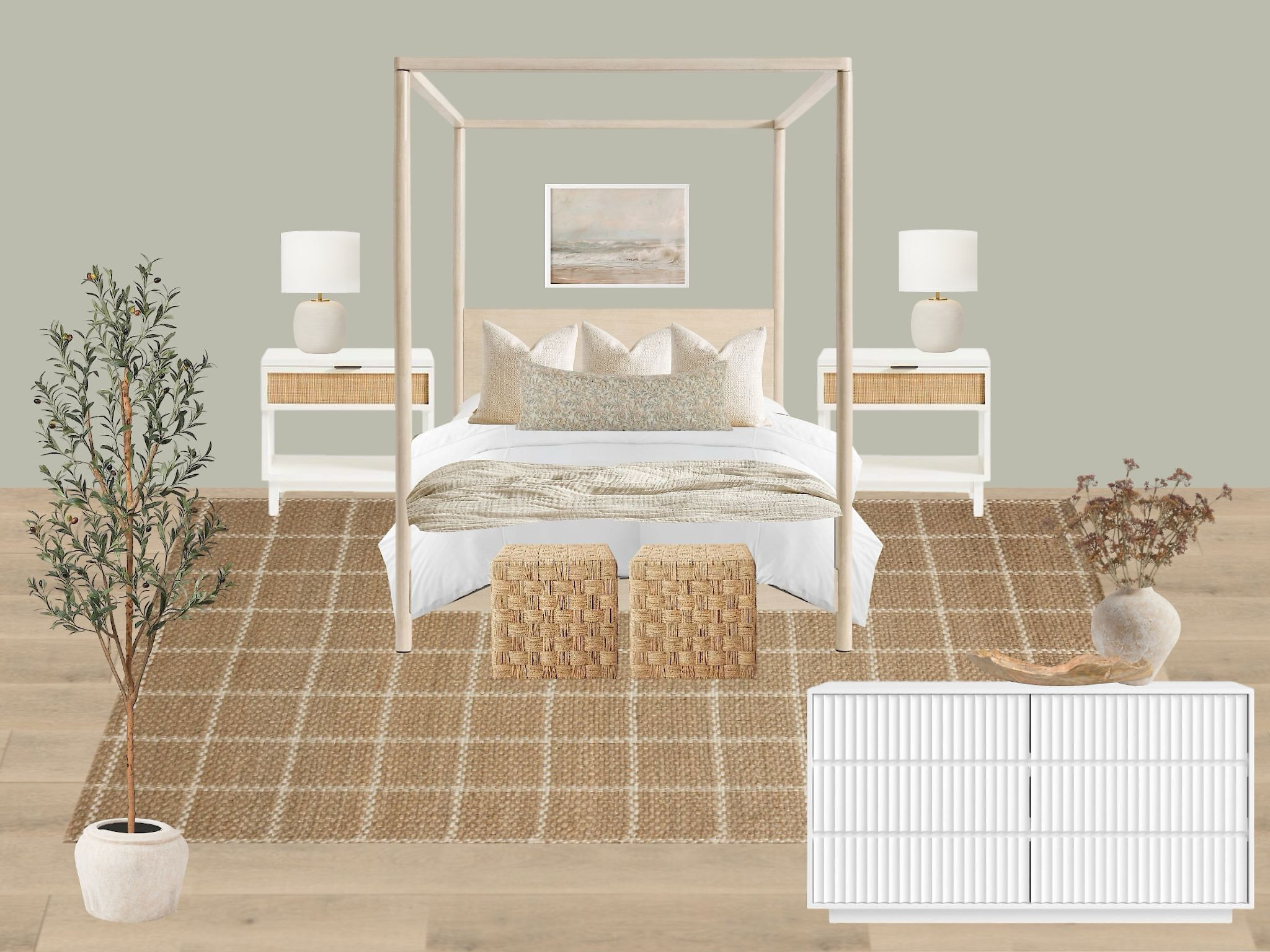 Coastal casual bedroom 

#LTKHome #LTKSeasonal